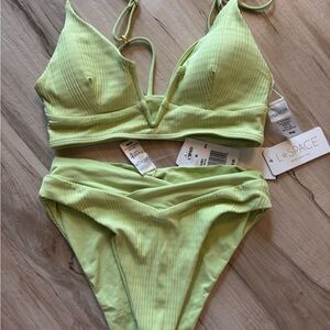 L*Space Vibrant Green Bikini Set